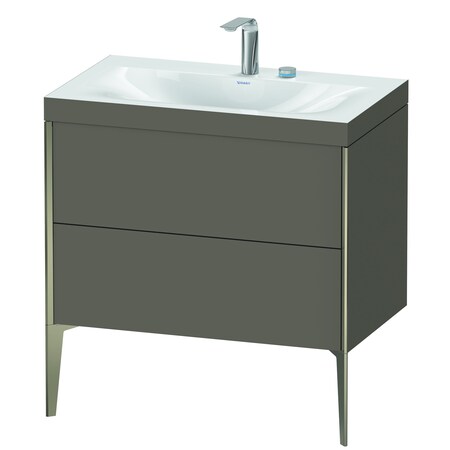 Duravit Xviu C-Bonded Set Floorstanding Flannel Gray Satin Matt XV4710EB190C